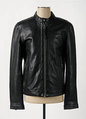 Veste en cuir noir DAYTONA pour homme seconde vue