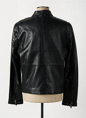 Veste en cuir noir DAYTONA pour homme seconde vue