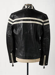 Veste en cuir noir DAYTONA pour homme seconde vue