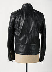 Veste en cuir noir DAYTONA pour homme seconde vue