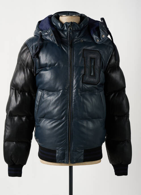 Veste en cuir bleu DAYTONA pour homme