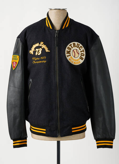 Veste en cuir gris DAYTONA pour homme
