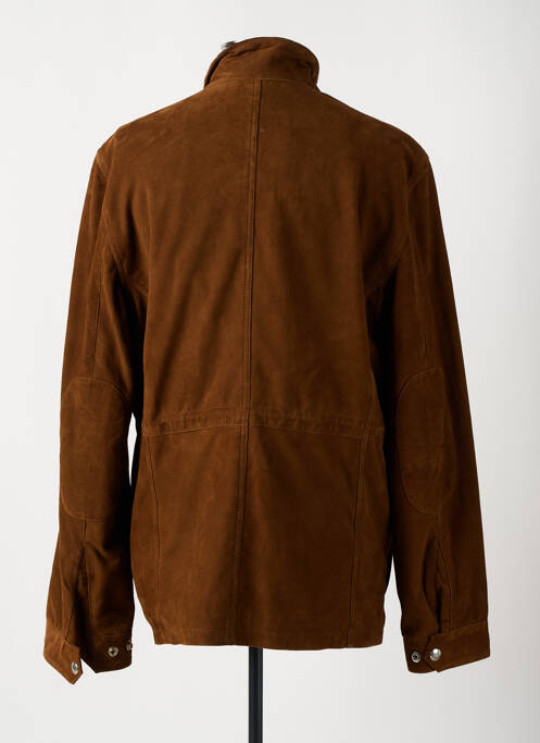 Veste en cuir marron DAYTONA pour homme