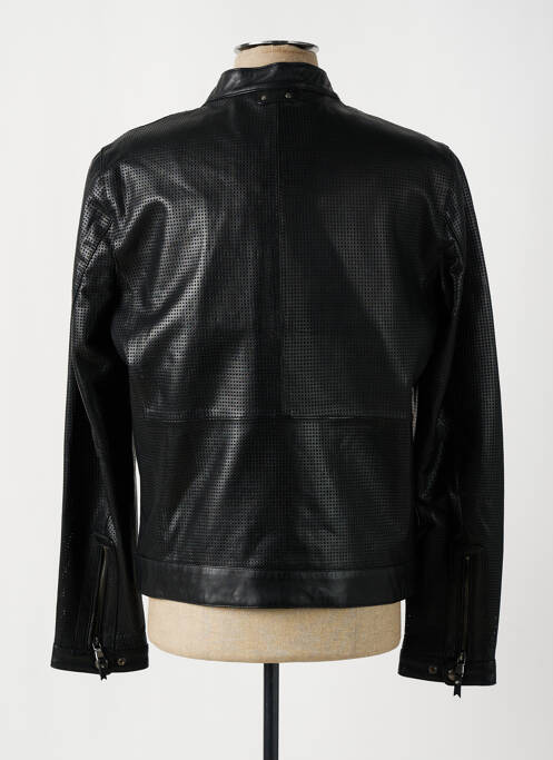 Veste en cuir noir DAYTONA pour homme
