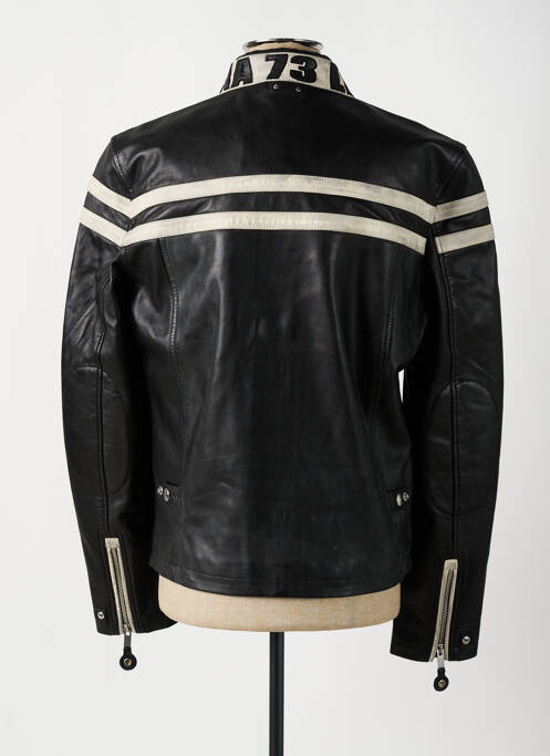 Veste en cuir noir DAYTONA pour homme