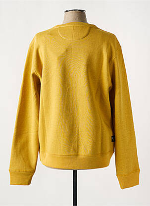 Sweat-shirt manches longues manches longues jaune DAYTONA homme