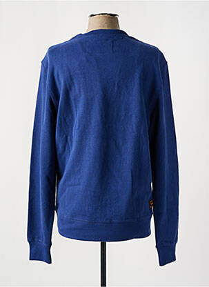 Sweat-shirt tissage jersey manches longues bleu DAYTONA homme