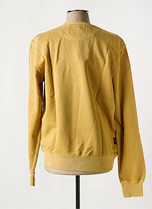Sweat-shirt tissage jersey manches longues jaune DAYTONA homme