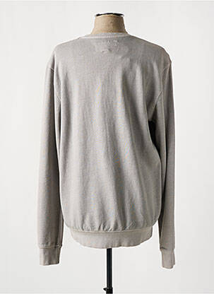 Sweat-shirt tissage jersey manches longues gris DAYTONA homme