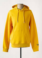 Sweat-shirt à capuche jaune DAYTONA pour homme seconde vue