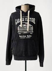 Sweat-shirt à capuche noir DAYTONA pour homme seconde vue