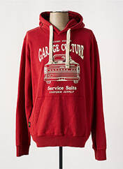 Sweat-shirt à capuche rouge DAYTONA pour homme seconde vue
