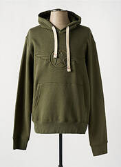 Sweat-shirt à capuche vert DAYTONA pour homme seconde vue