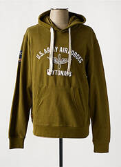 Sweat-shirt à capuche vert DAYTONA pour homme seconde vue