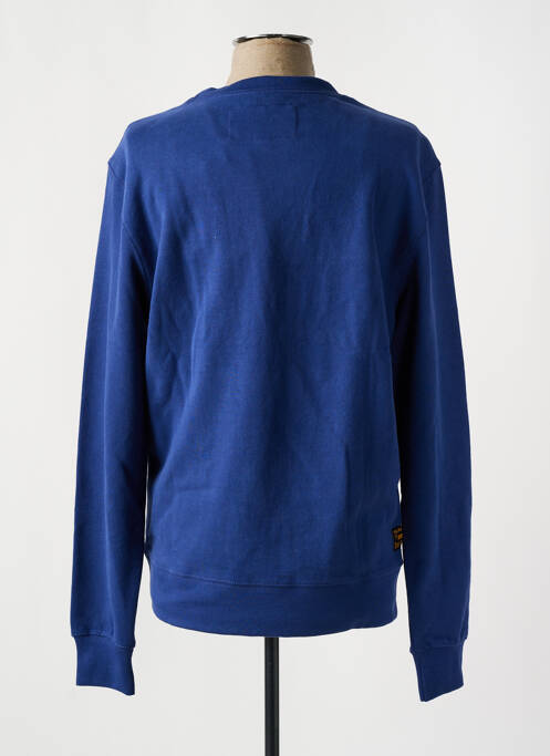 Sweat-shirt tissage jersey manches longues bleu DAYTONA homme