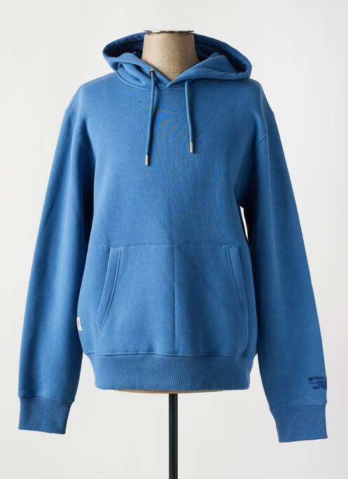 Sweat-shirt à capuche bleu DAYTONA pour homme