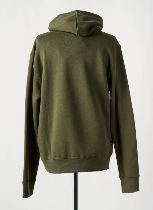 Sweat-shirt à capuche vert DAYTONA homme