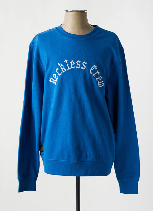 Sweat-shirt bleu DAYTONA pour homme