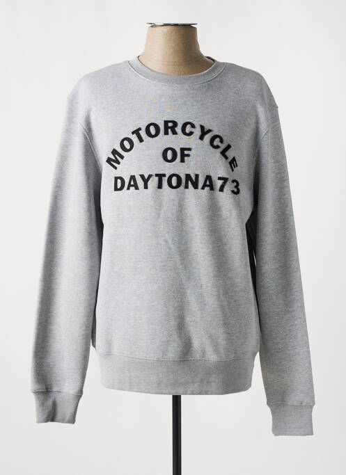 Sweat-shirt gris DAYTONA pour homme