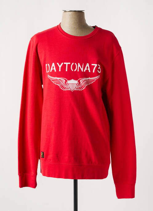Sweat-shirt rouge DAYTONA pour homme