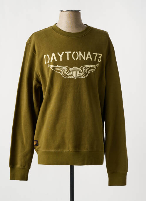 Sweat-shirt vert DAYTONA pour homme