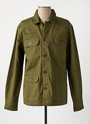 Veste casual fermeture boutonnée sur le devant vert DAYTONA homme