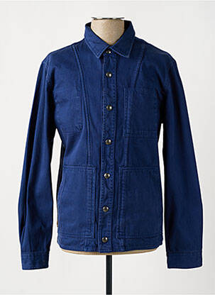 Veste casual fermeture boutonnée sur le devant bleu DAYTONA homme