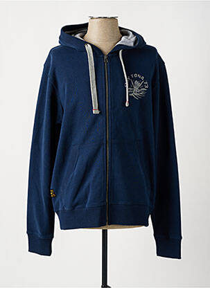 Veste casual poches bleu DAYTONA homme