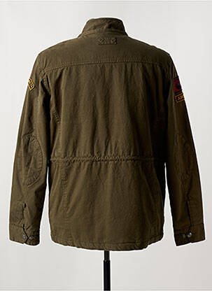 Blouson fermeture zippée sous rabat pressionné vert DAYTONA homme