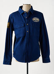 Chemise manches longues bleu DAYTONA pour homme seconde vue