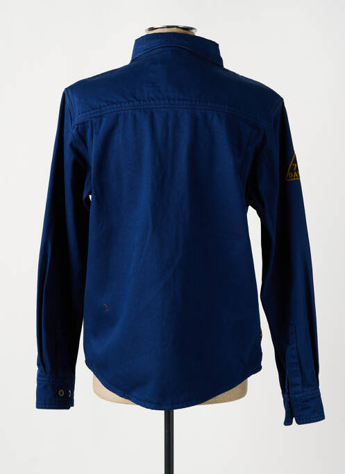 Chemise manches longues bleu DAYTONA pour homme