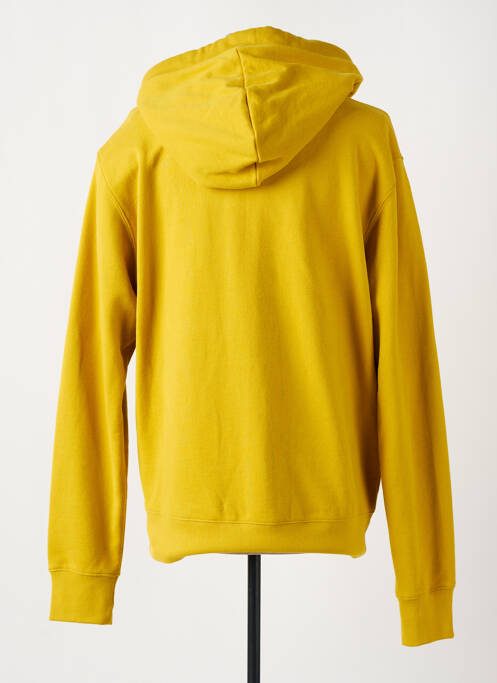 Sweat-shirt à capuche jaune DAYTONA pour homme