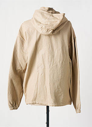 Veste en cuir poches beige ROSE GARDEN femme