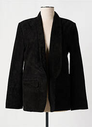 Veste en cuir poches noir ROSE GARDEN femme