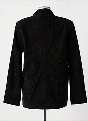 Veste en cuir poches noir ROSE GARDEN femme