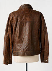 Veste en cuir marron ROSE GARDEN pour femme seconde vue