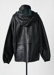 Veste en cuir noir ROSE GARDEN pour femme seconde vue