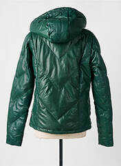 Veste en cuir vert ROSE GARDEN pour femme seconde vue