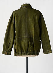 Veste en cuir vert ROSE GARDEN pour femme seconde vue