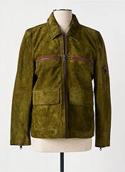 Veste en cuir vert ROSE GARDEN pour femme seconde vue