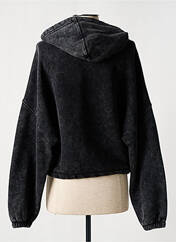 Sweat-shirt à capuche gris ROSE GARDEN pour femme seconde vue