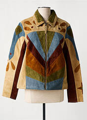 Veste en cuir beige ROSE GARDEN pour femme seconde vue