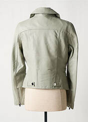 Veste en cuir gris ROSE GARDEN pour femme seconde vue