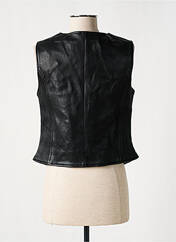 Veste en cuir noir DAYTONA pour femme seconde vue