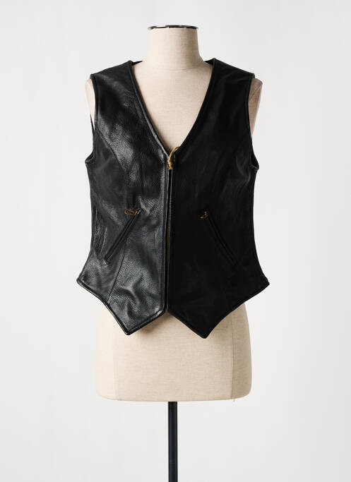 Veste en cuir noir DAYTONA pour femme