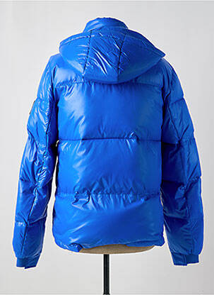 Doudoune poches a capuche bleu DAYTONA homme