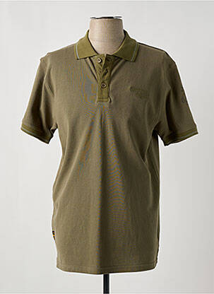Polo coupe droite manches courtes vert DAYTONA homme