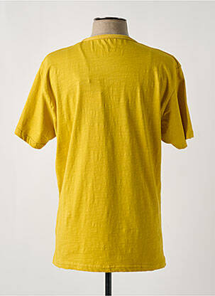 T-shirt coupe droite manches courtes jaune DAYTONA homme