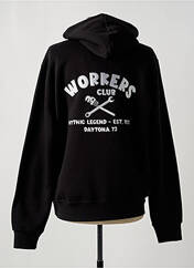 Sweat-shirt à capuche noir DAYTONA pour homme seconde vue