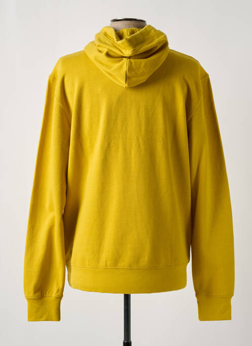 Sweat-shirt à capuche jaune DAYTONA pour homme